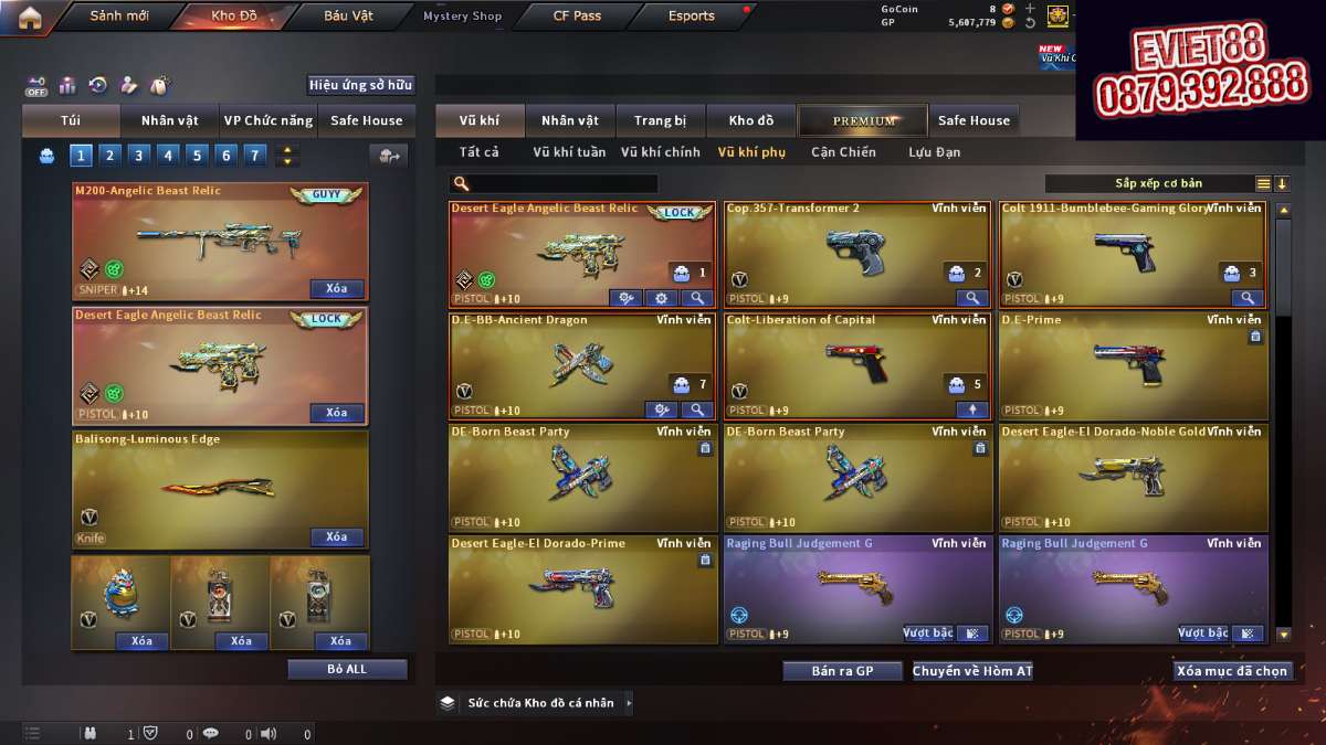 shop acc cf uy tin gia re